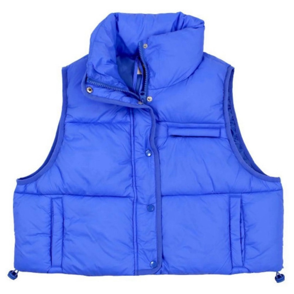 Simply Southern Women’s Puffer Vest – Cobalt Blue